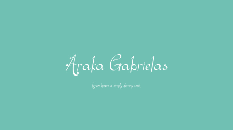 Araka Gabrielas Font