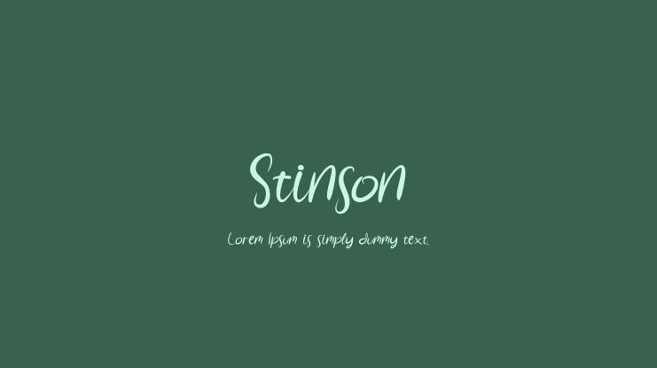 Stinson Font