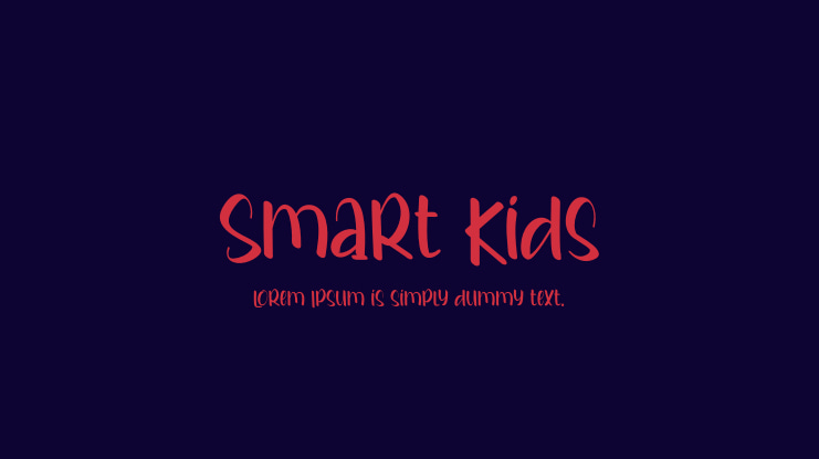 Smart Kids Font