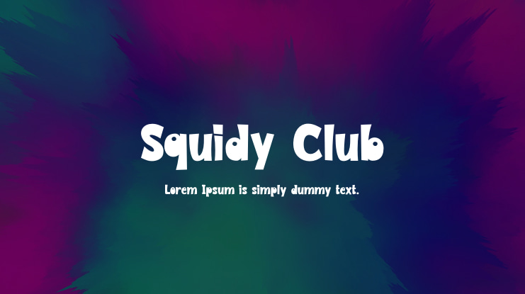 Squidy Club Font