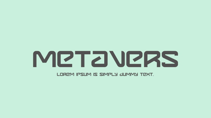 Metavers Font