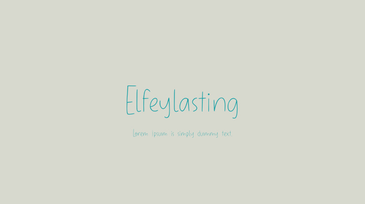 Elfeylasting Font