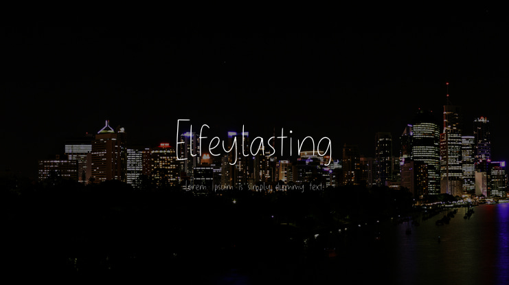 Elfeylasting Font