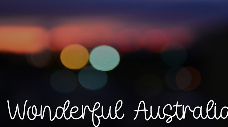 Wonderful Australia Font