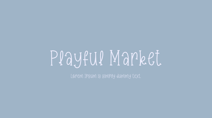 Playful Market Font