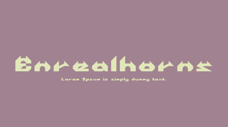 Enrealhorns Font