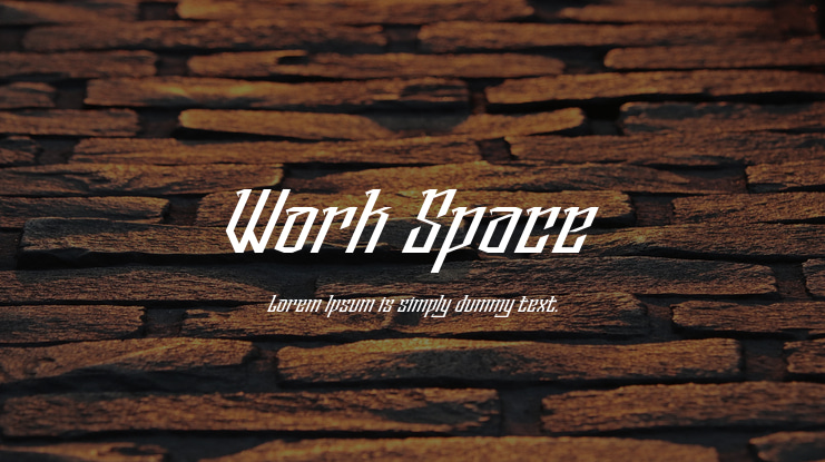 Work Space Font