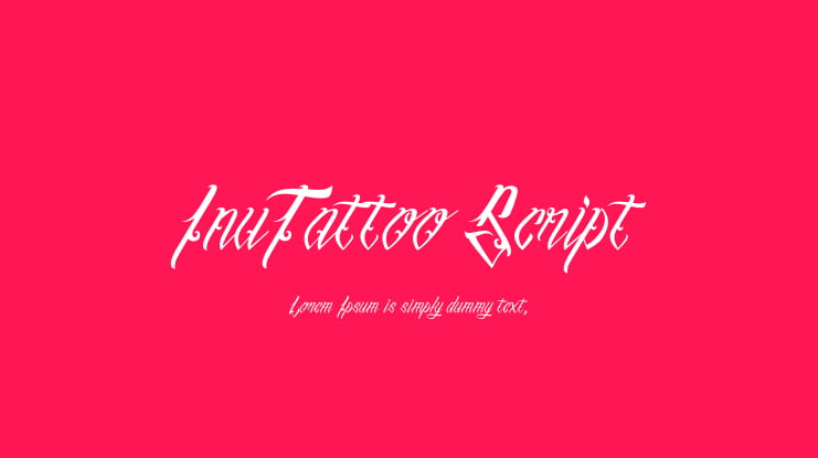 InuTattoo Script Font