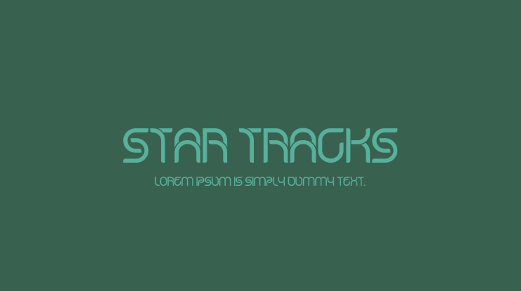 Star Tracks Font