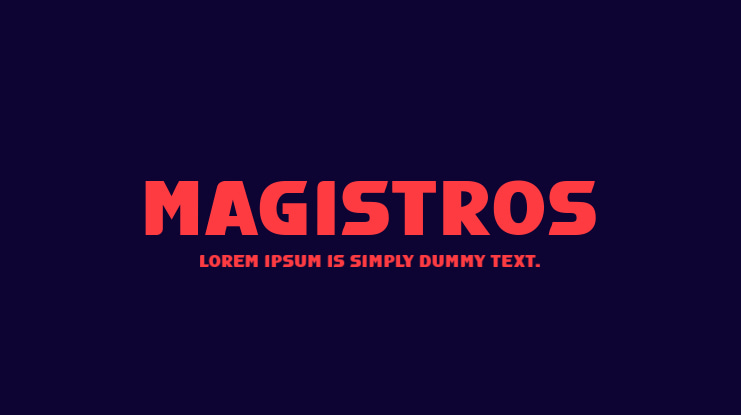 Magistros Font Family