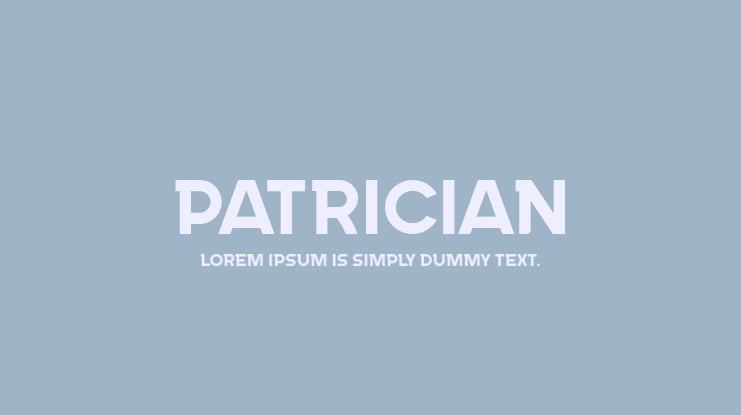 Patrician Font