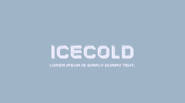 Icecold Font Family
