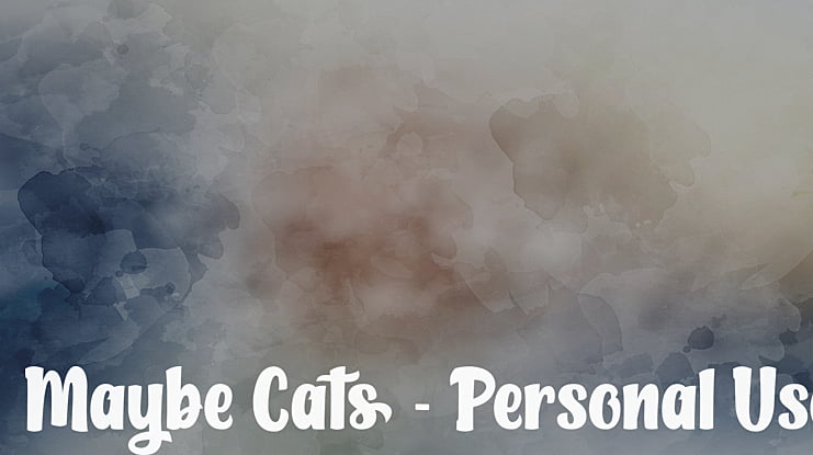 Maybe Cats - Personal Use Font