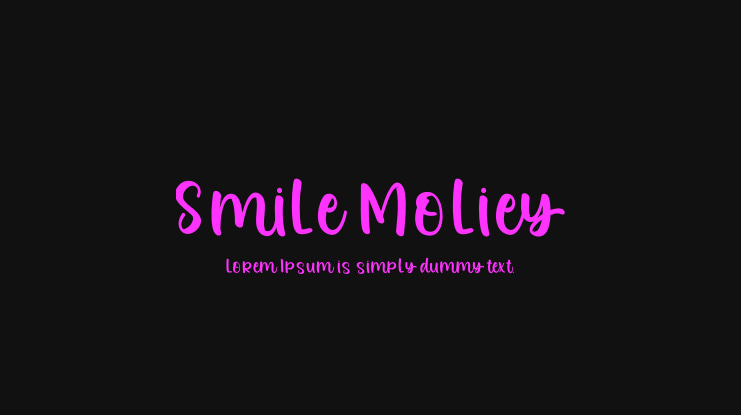 Smile Moliey Font