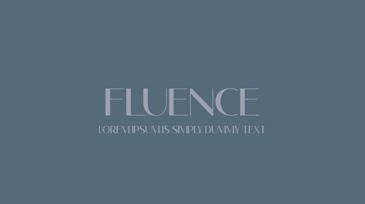 Fluence Font
