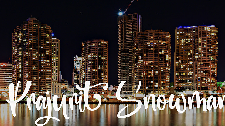 Prajurit Snowman Font