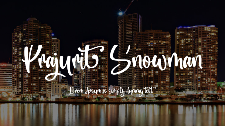 Prajurit Snowman Font