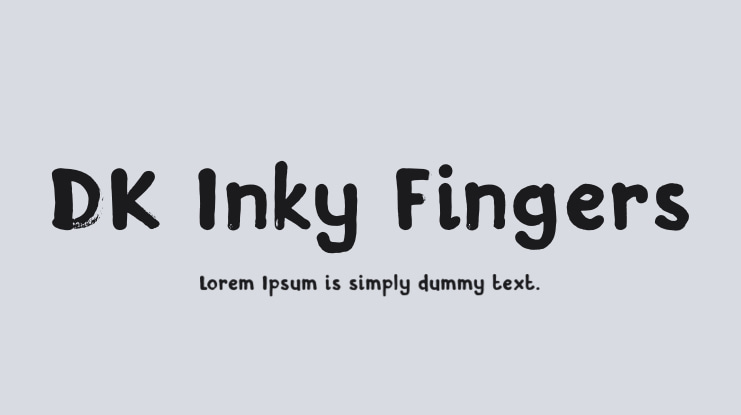 DK Inky Fingers Font