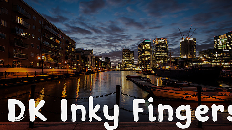 DK Inky Fingers Font