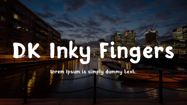 DK Inky Fingers Font