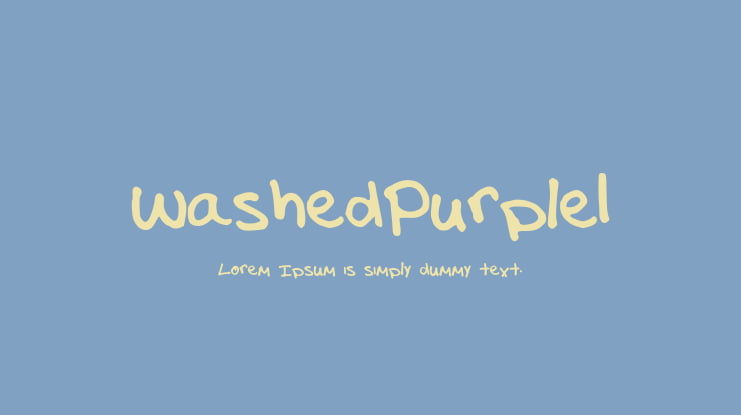 WashedPurple1 Font
