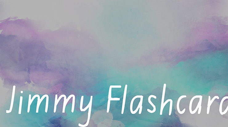 Jimmy Flashcard Font