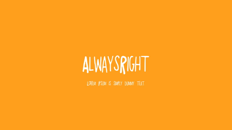 AlwaysRight Font