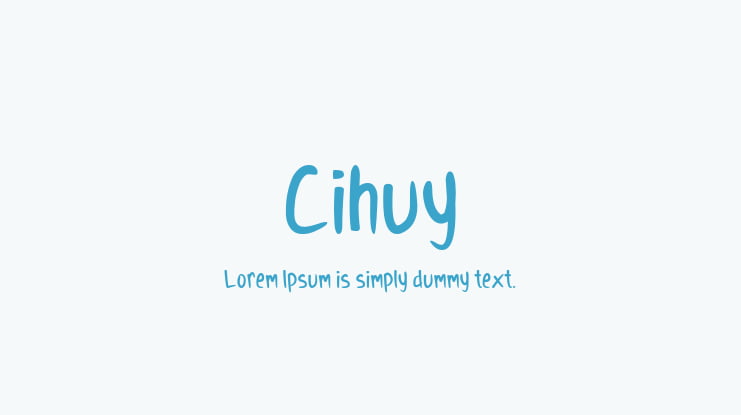 Cihuy Font