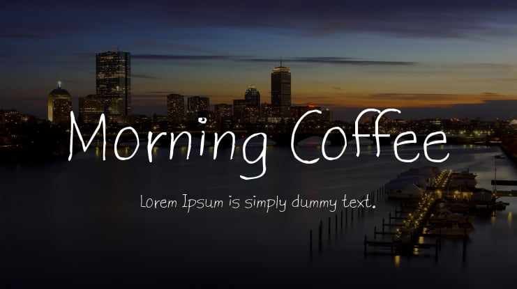 Morning Coffee Font