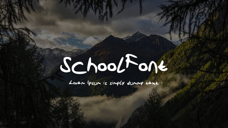 SchoolFont Font