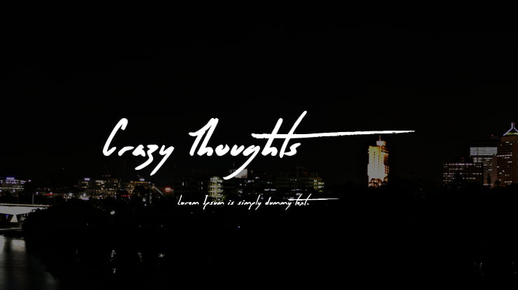 Crazy Thoughts Font