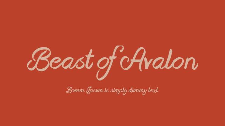 Beast of Avalon Font