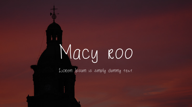Macy roo Font