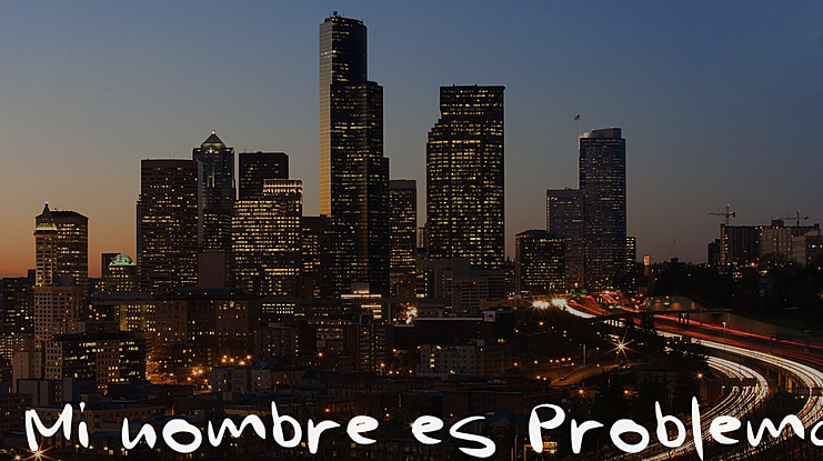 Mi nombre es Problema Font