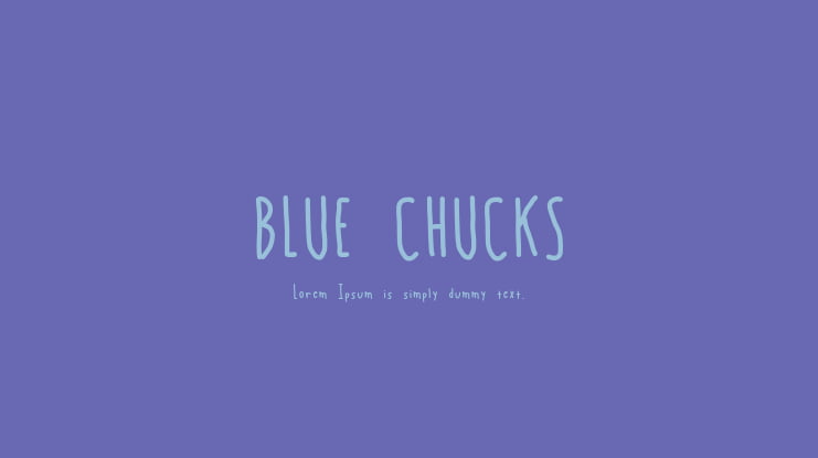 BLUE CHUCKS Font