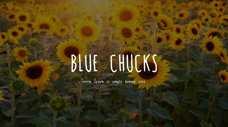BLUE CHUCKS Font