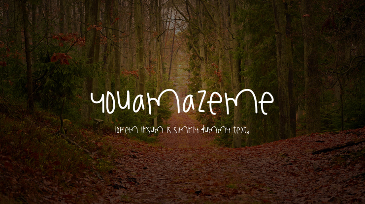 YouAmazeMe Font