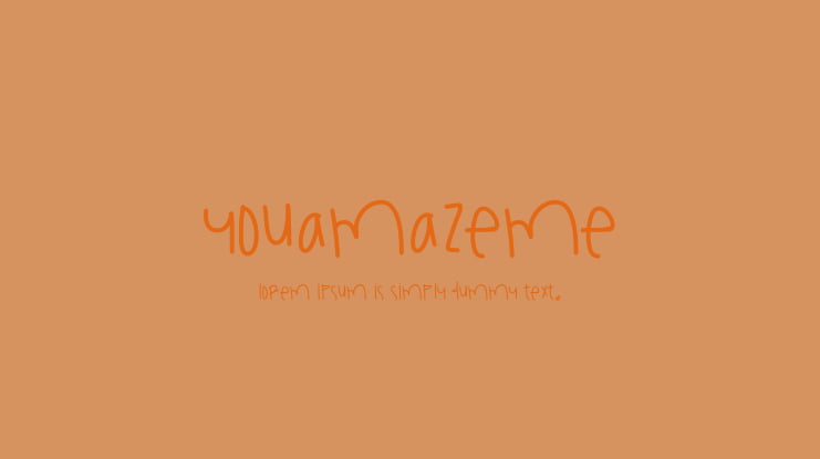 YouAmazeMe Font