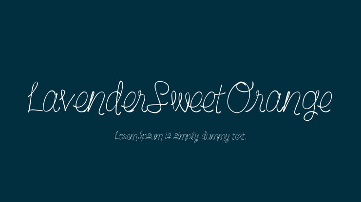 LavenderSweetOrange Font