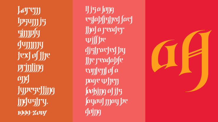 Gothic Love Letters Font