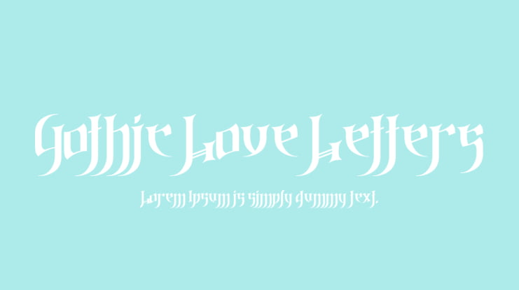 Gothic Love Letters Font