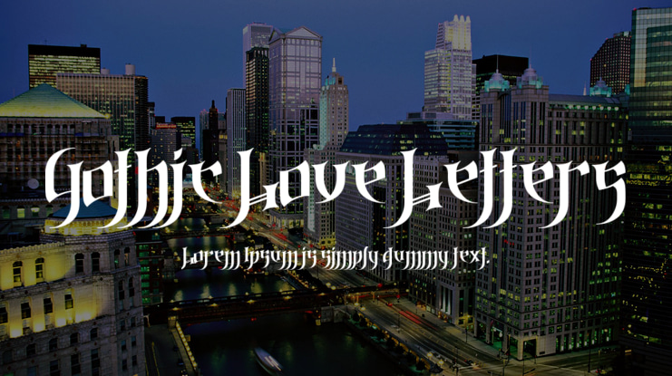 Gothic Love Letters Font