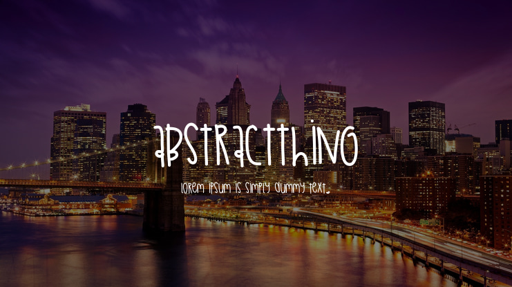 AbstractThing Font