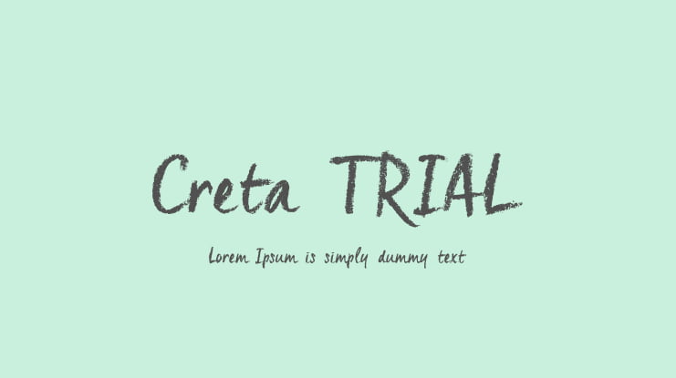 Creta_TRIAL Font