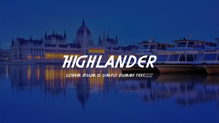 Highlander Font
