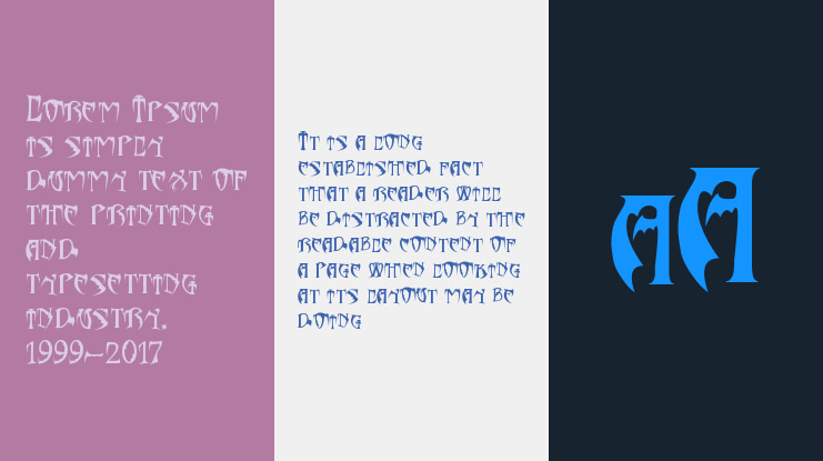 Bats & Dragons - Abaddon Font