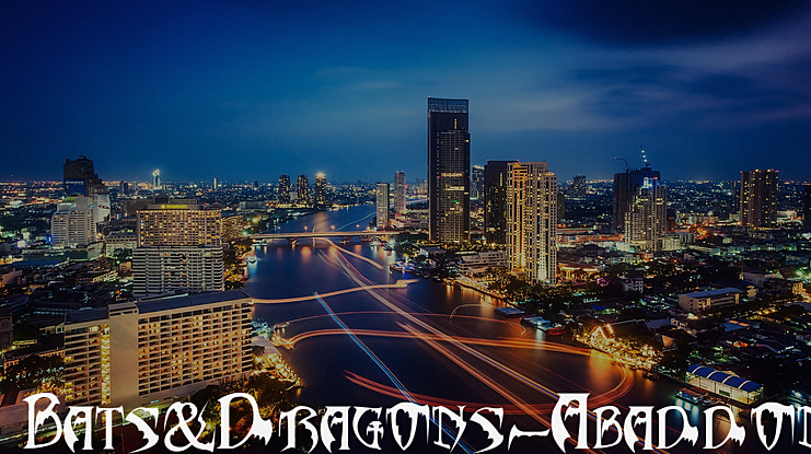 Bats & Dragons - Abaddon Font
