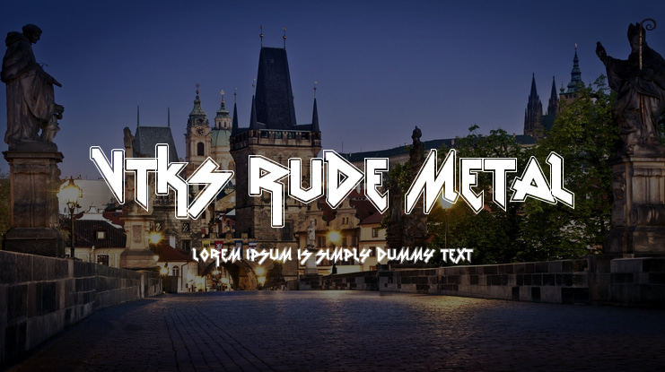 VTKS Rude Metal Font Family