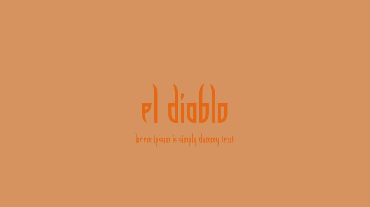 El Diablo Font