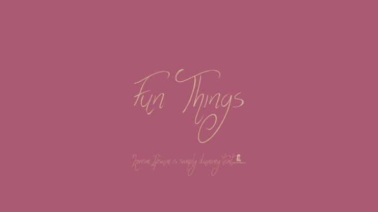Fun Things Font